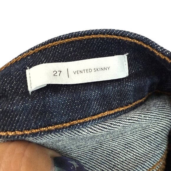 BLDWN Abyss Vented Skinny Dark Wash Jeans Modern Womens Size 27 - Picture 5 of 6
